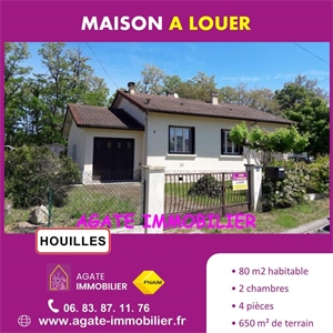 maison ancienne à la location -   47700  CASTELJALOUX, surface 80 m2 location maison ancienne - UBI413842031